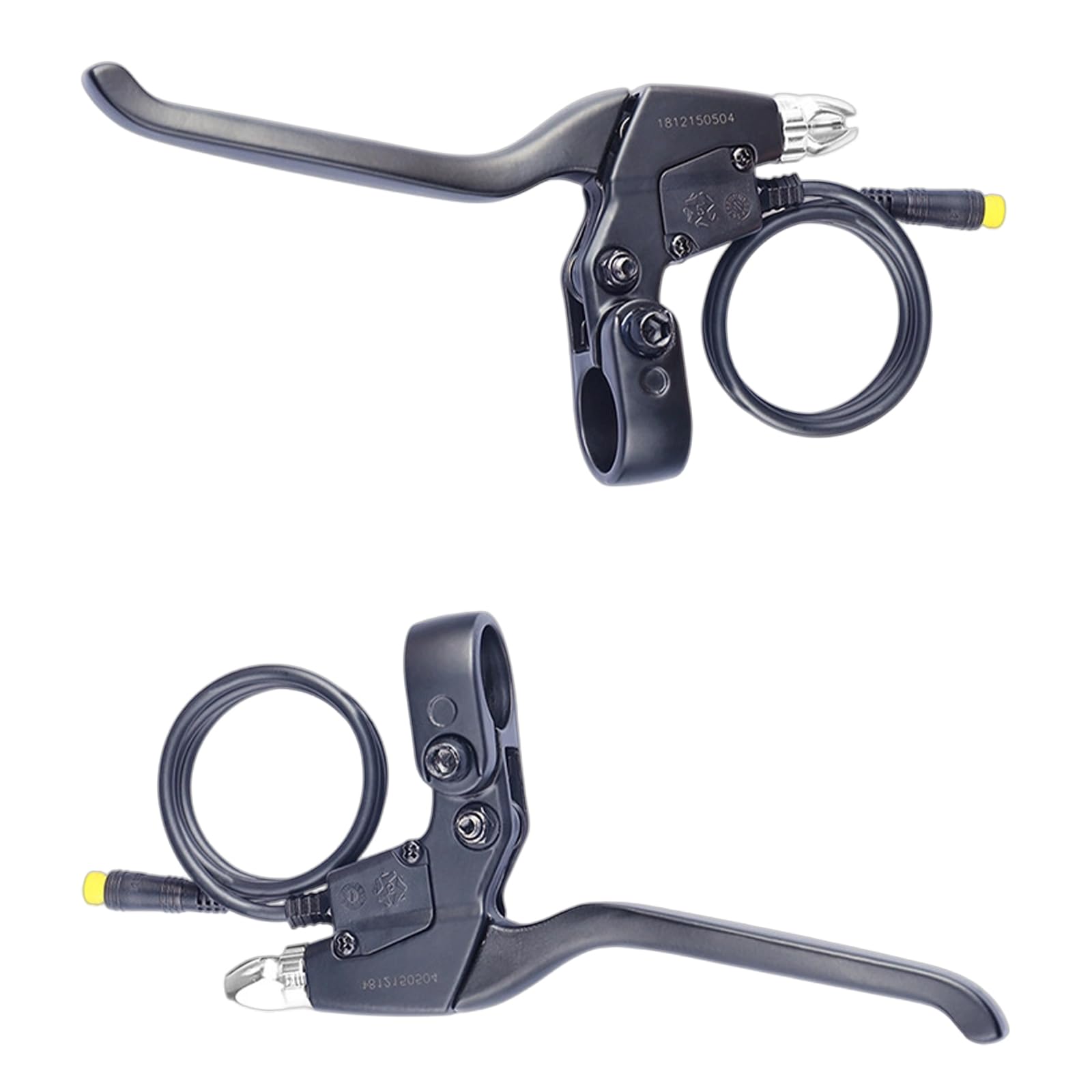 Piceioep Multicolor 2Lots Bicycles Brake Levers With Instants Power Cutting Responsive Brake Levers With 3 Pin Connector For Electric Bike Bicycles Handle