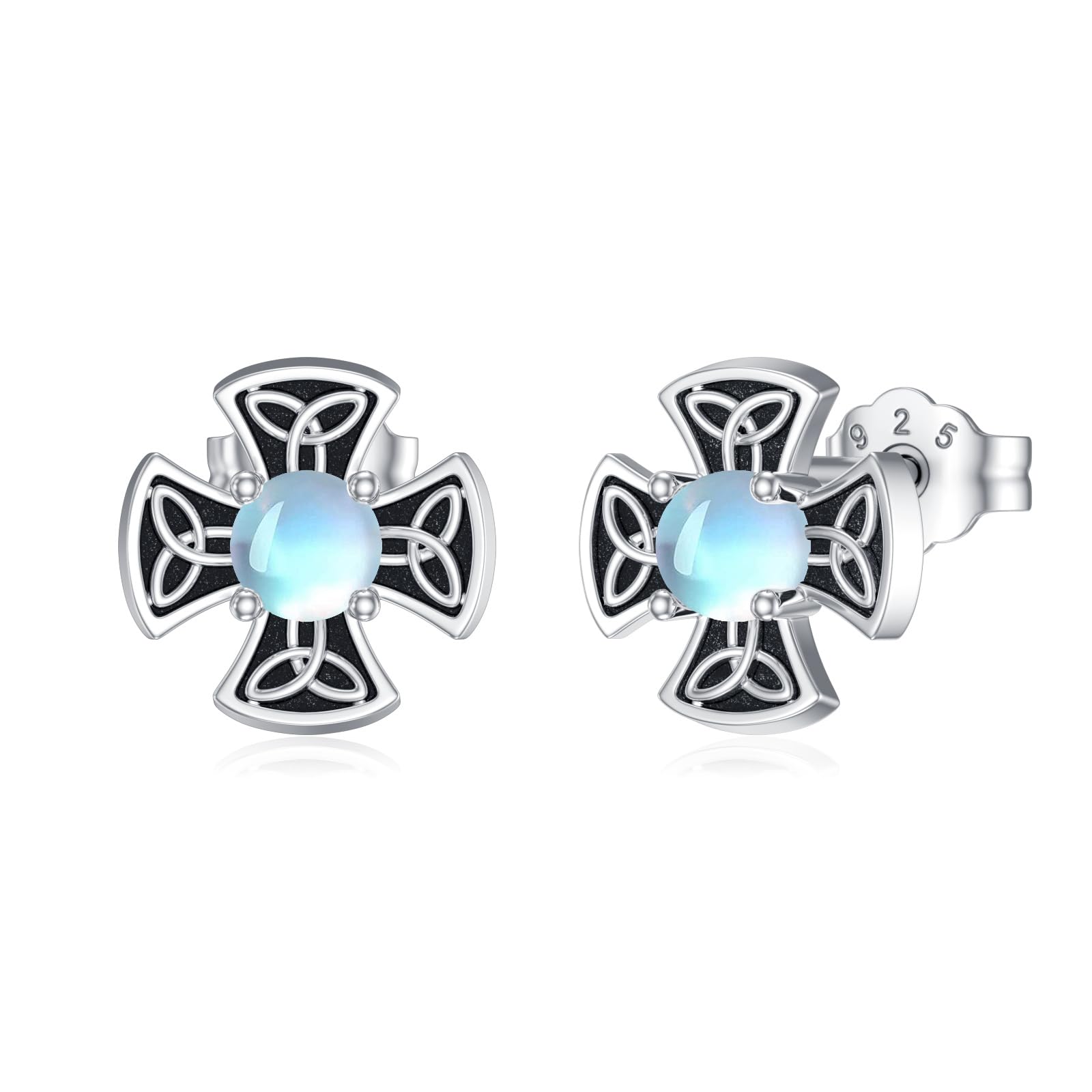 Rx Orecchini Argento 925 Nodo Celico Gocce Dal Peridoto Pietra Il Sole