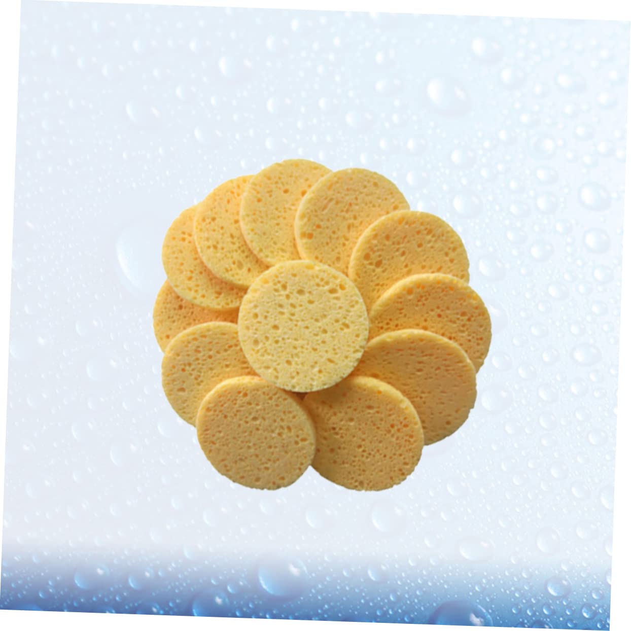 Didiseaon 60pezzi Spugne Per Pulizia Viso Cotone Morbido Panni Struccanti Rotondi Per Rimozione Makeup e Pulizia Viso Colore Naturale Sicuri Per La