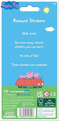Miniatura 2 de 01.70.12.045 Pegatinas de recompensa de arcoíris de Peppa Pig