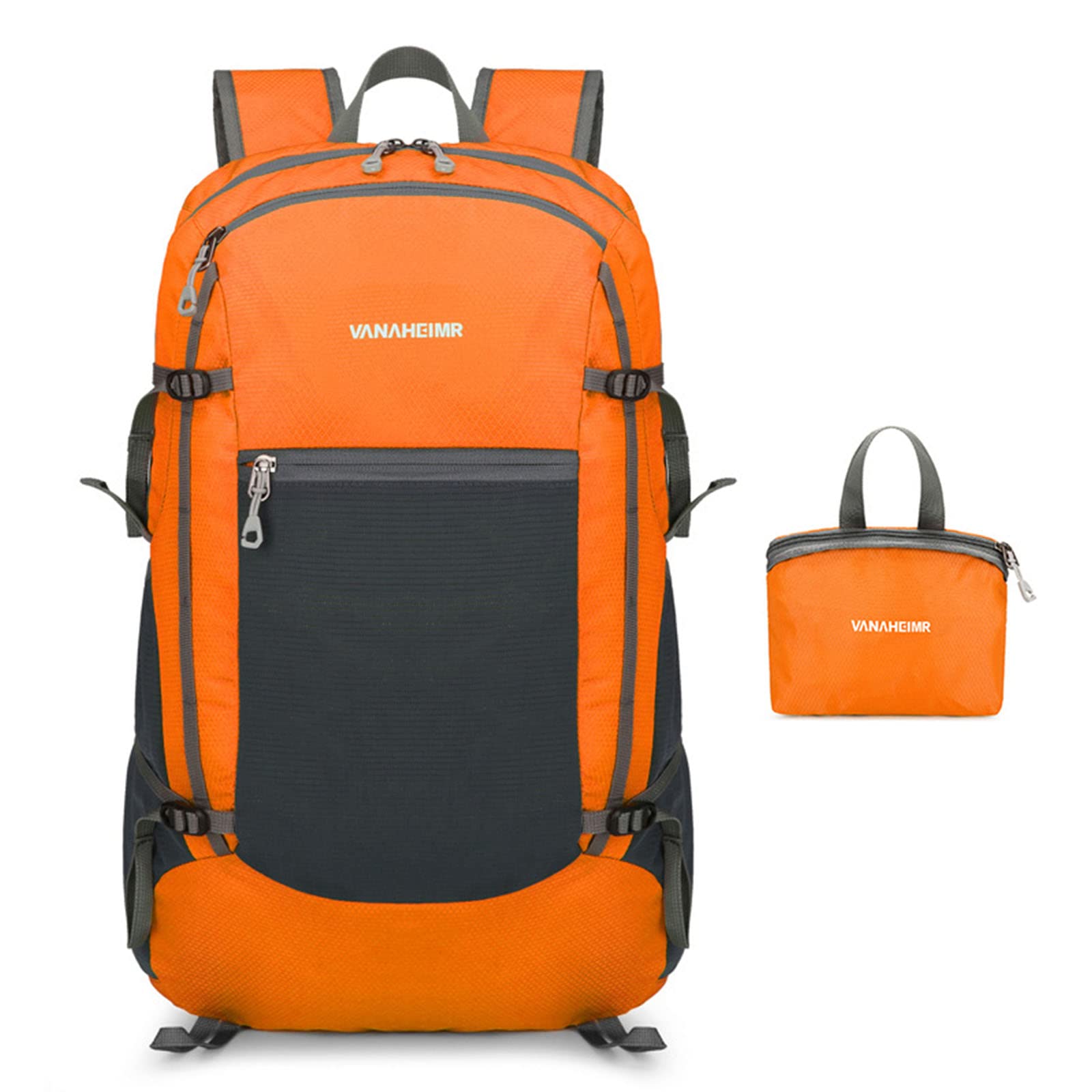 MICFENY Hiking Daypack Ultra-lightweight Packable Backpack Water Resistant Foldable Travel Daypack for Outdoor Camping Climbing