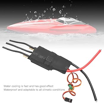 Amazon | ブラシレス水冷ESC、RCボート用水冷高速ブラシレス電子