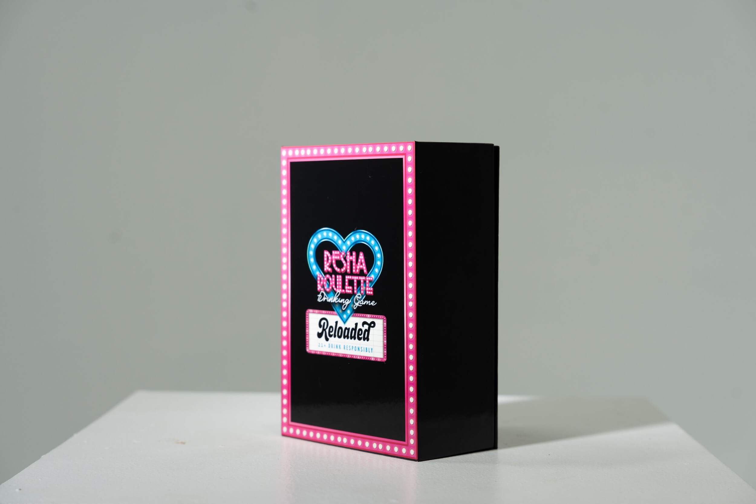 Caresha Please Resha Roulette Drinking Game Reloaded, Fun Card Games, 21+ Drinking Game Set with Spinner, Dare Cards, And Play Money, Adult Party Game for Game Nights, Birthdays, And Gathering