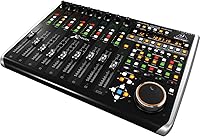 Vista 2 de Behringer X-TOUCH Superficie de control universal con 9 faders motorizados táctiles, Scribble Strips de LCD e interfaz Ethernet/USB/MIDI