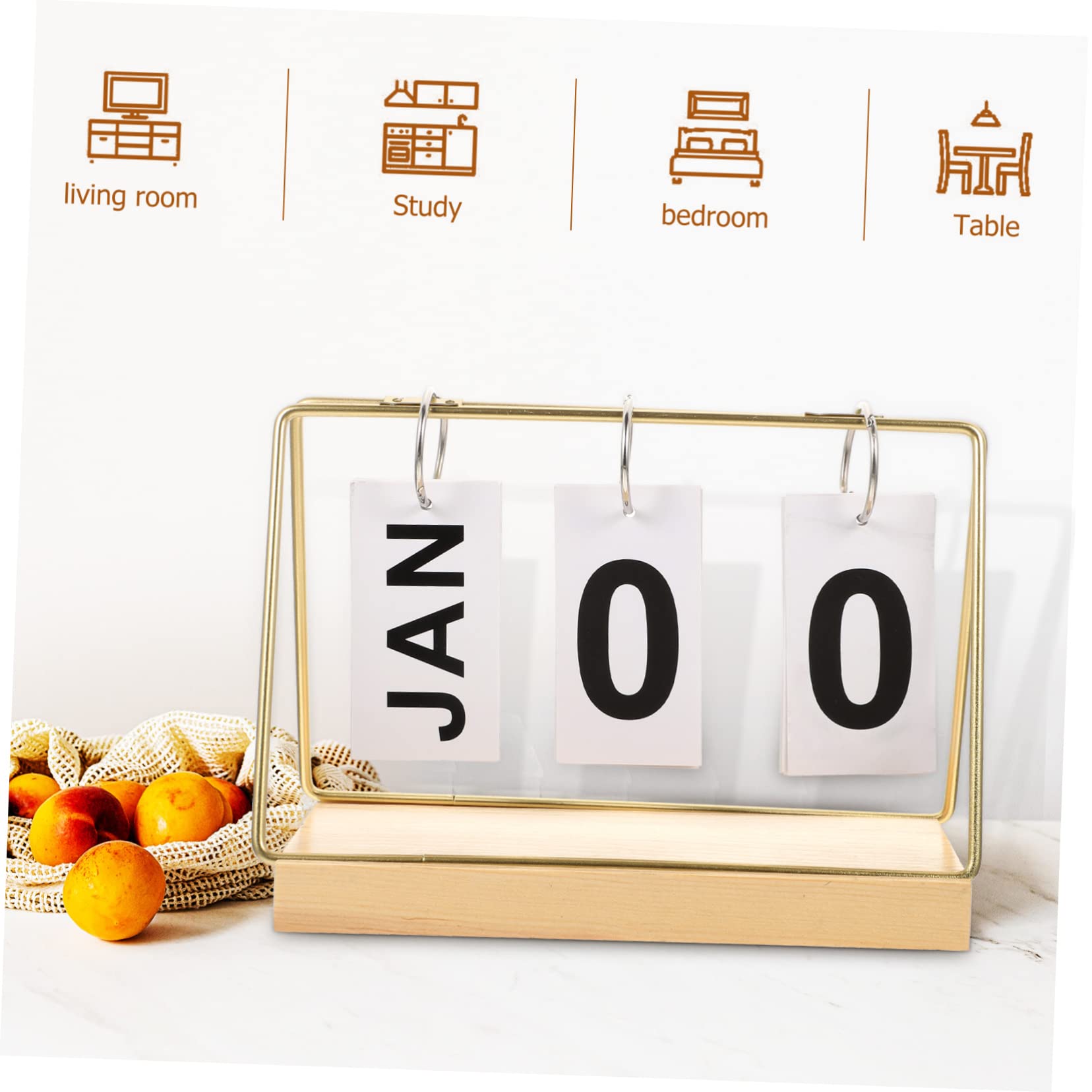 Lurrose 3stücke Holz Block Kalender Für Schreibtisch Dekorative Tischkalender Für Büro Und Zuhause Vielseitiger Countdown Kalender Für Besondere Anlässe Zeitlose Holzdekoration Im