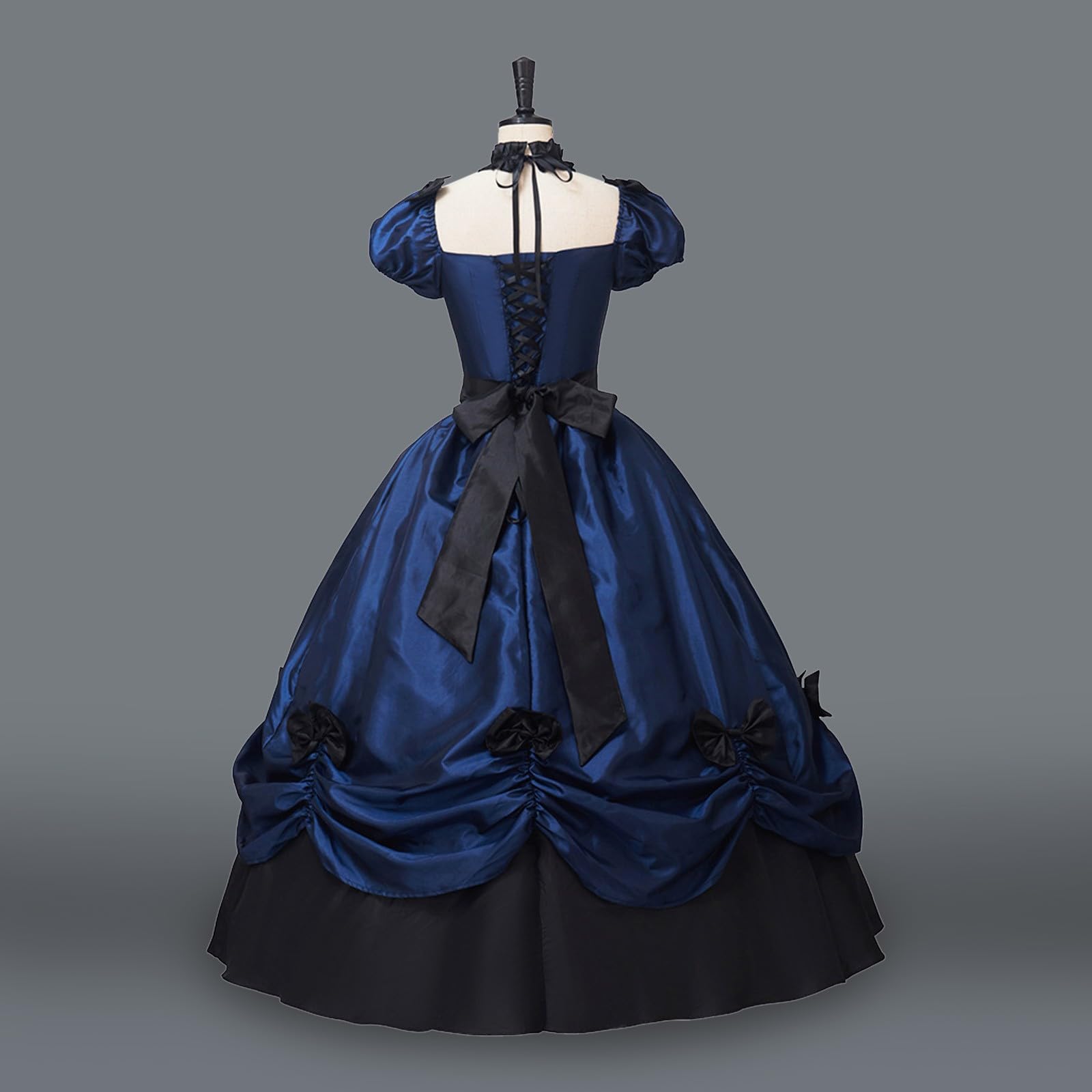 Vêtements médiévaux pour femme - Robe de princesse Renaissance - Robe baroque rococo Lolita - Robe longue longue élégante - Robe de soirée - Robe de cocktail - Ligne A
