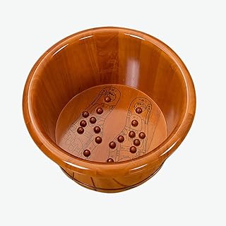 Banho de pés, barril de madeira para banho de pés, barris de pedicure suaves e delicados, tigela de pedicure, massagem spa para imersão, massageador de pés, banheira de pés (cor: B) Present