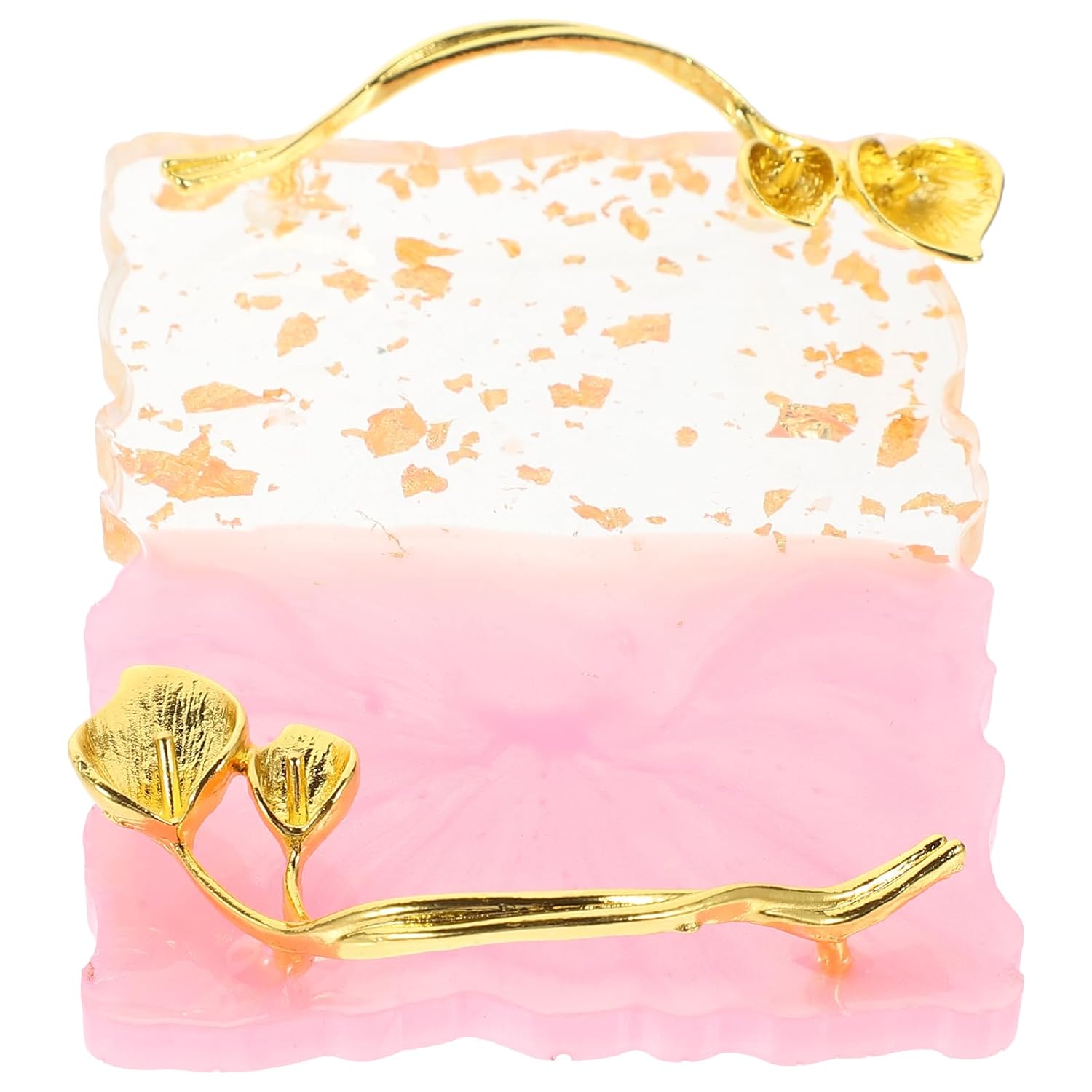 FOMIYES 2pcs Nail Art Mixing Palette with Mirror Manicure Color Mixing Tray for Nail Polish Gel Ideal for Nail Art Brushes and Charms Display for Girls