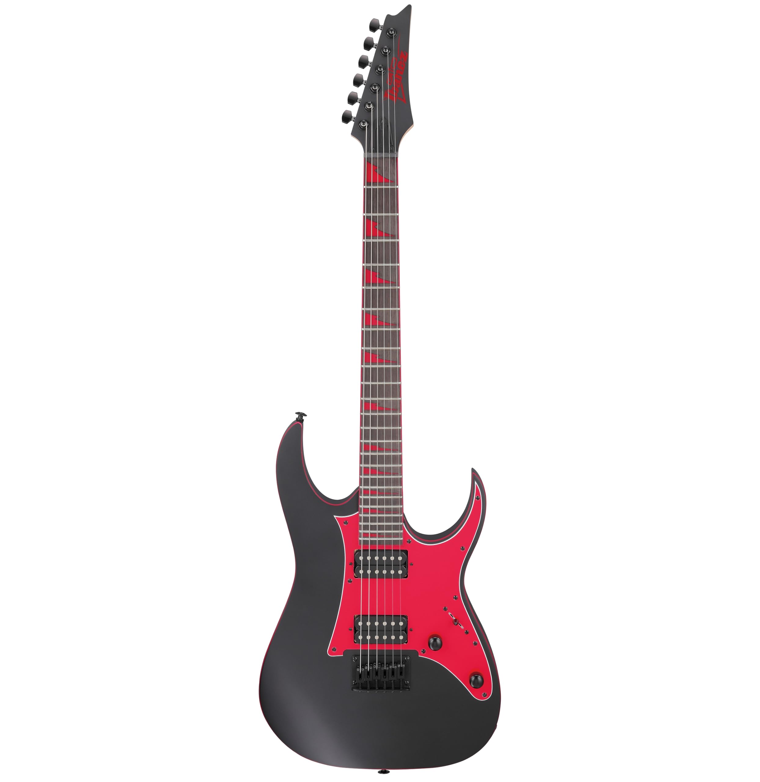Ibanez GRG 6 String Solid-Body Electric Guitar, Right, Black Flat, Full (GRG131DXBKF) Single