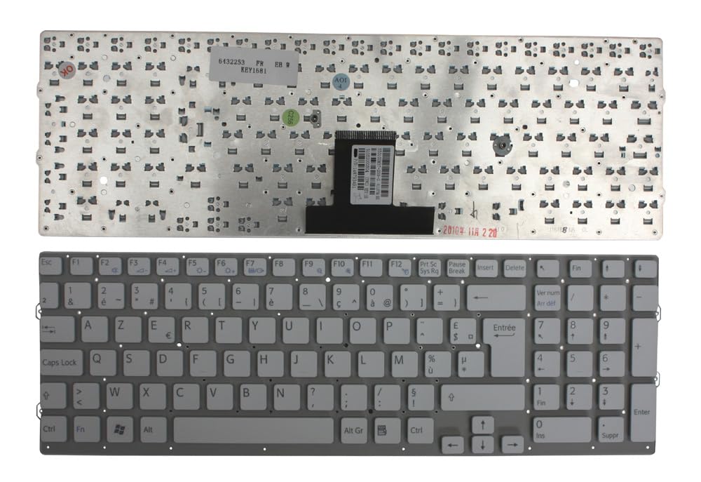 Clavier pour ordinateur portable Sony Vaio VPC-EB1AFJ blanc