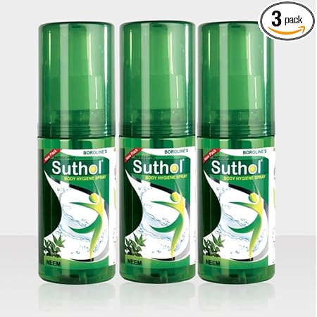 BOROLINE Suthol Neem Spray 100ml X 3, Avail 15% Discount, Consume Within January 2024 (Pack of 3)
