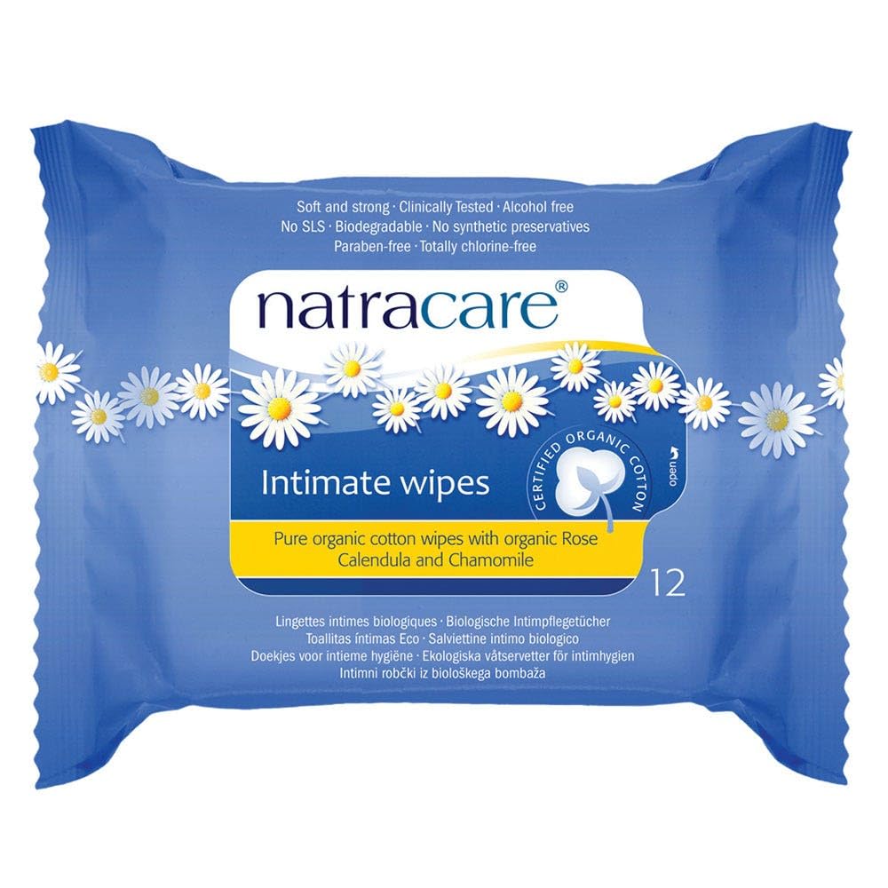 Natracare Salviette organiche in cotone intimo – Confezione da 12 dimensioni (144 salviette in totale)