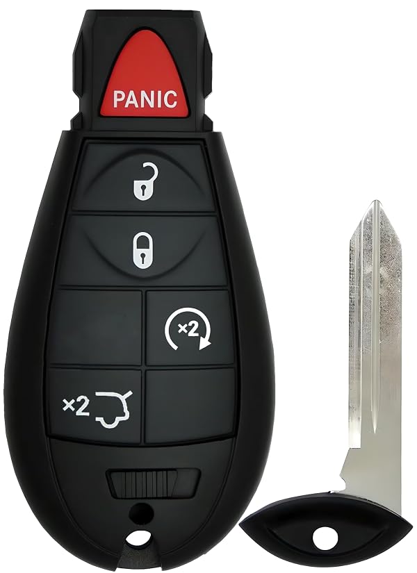 KeylessCanada © 1 New Replacement Keyless Entry 5 Buttons Remote Start Car Key Fob Remote M3N5WY783X IYZ-C01C for Commander and Grand Cherokee by KeylessCanada - Used condition - CA$16.12