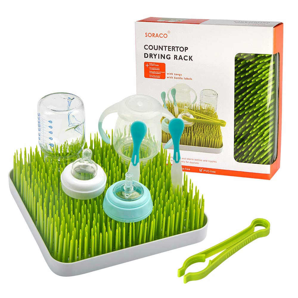 Soraco Lawn Drying Rack Grass Counter Top for Baby Bottles Amazon.in