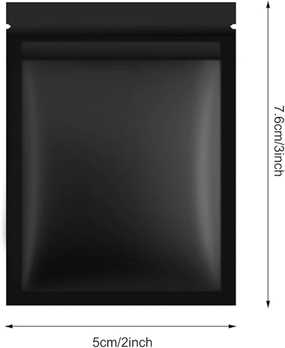 Miniatura 2 de Bolsas de papel de aluminio con cierre hermético resellable antiolores 100 unidades para regalos de fiestas y almacenar comida