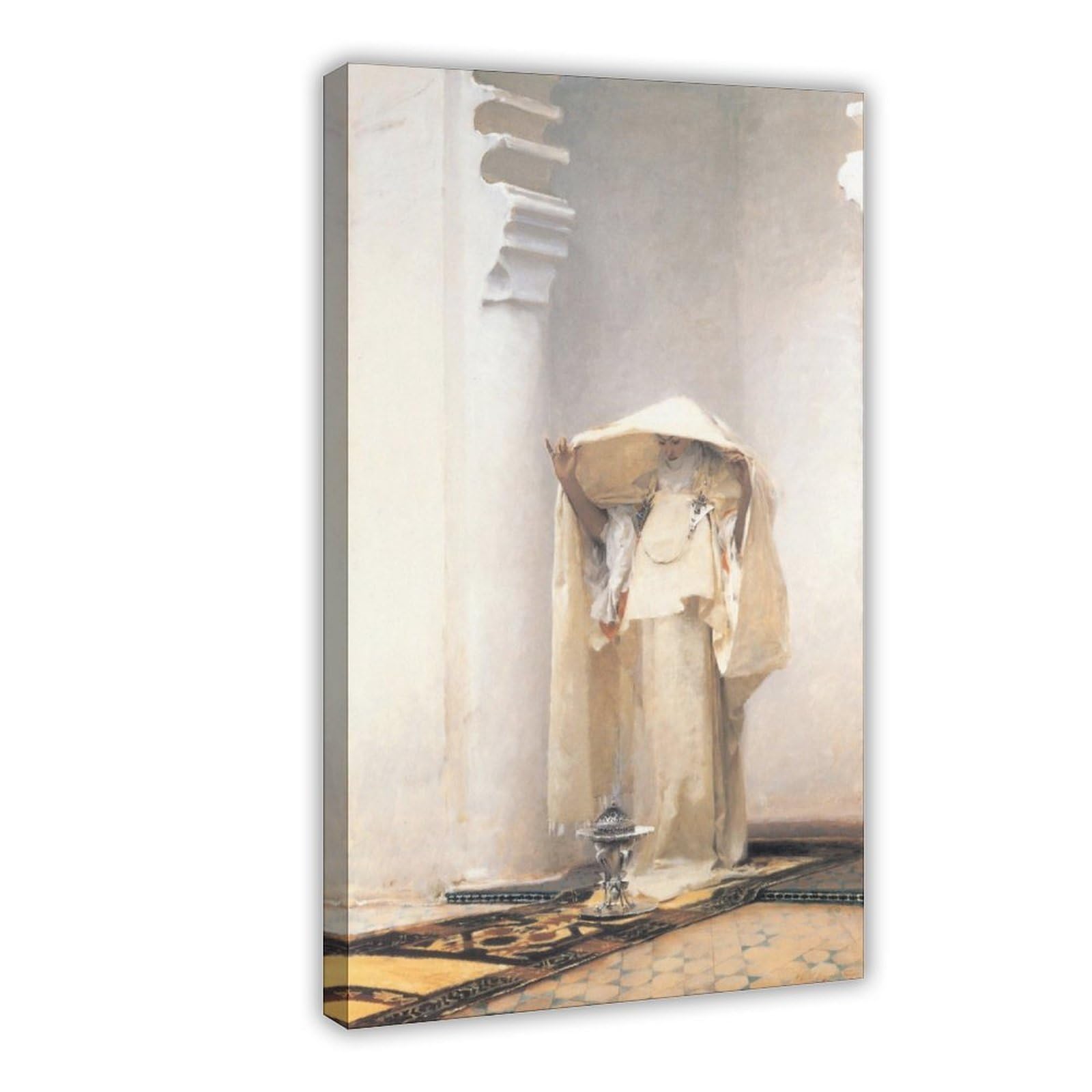 WCYB La Fumee D Ambre Gris - Smoke of Ambergris John Singer Sargent Posters Prints Canvas Deco Paintings Wall Art Hangable Frame 16" L X 24" W