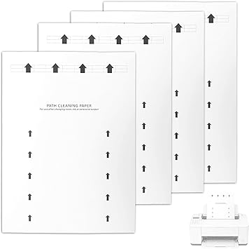 15pcs Printer Cleaning Sheets, Reusable Copier Fax Computer Scanner Printing Printer Cleaner Sheets for Machine Accessories Most Inkjet and Laser Removes Dust & Debris From Rollers