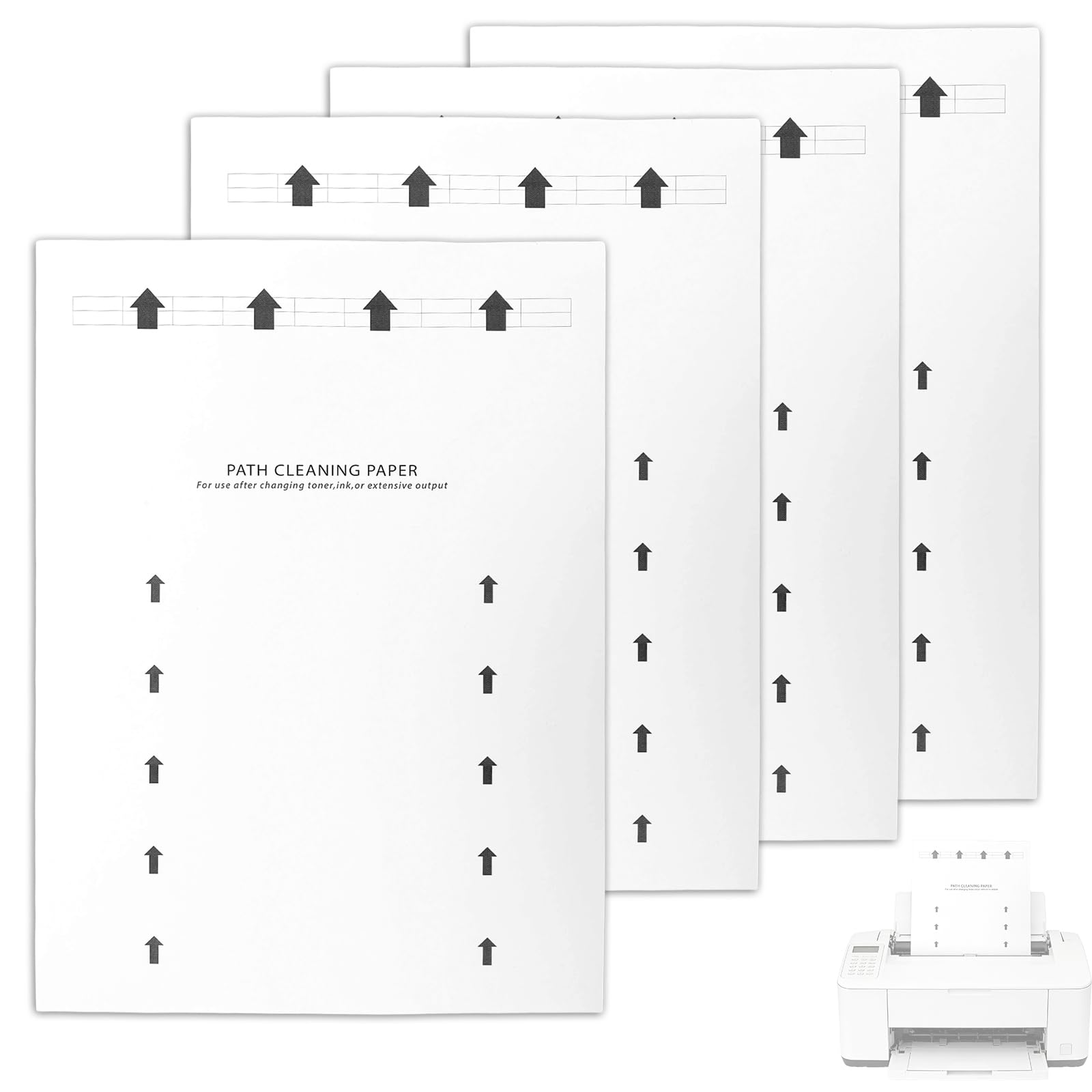 Carta per la Pulizia Stampanti 28,5x21cm 15pz Getto d'Inchiostro Laser