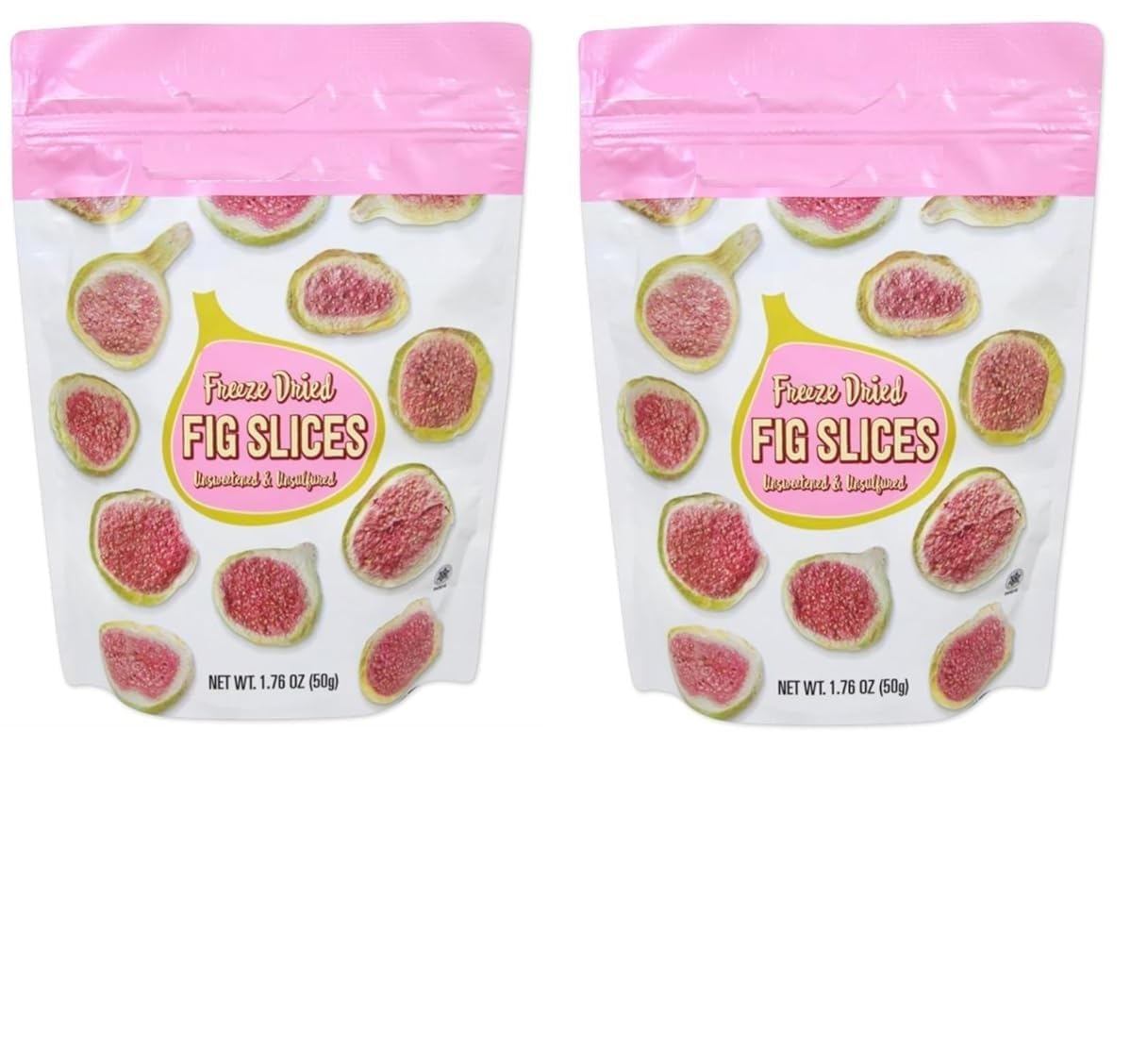 Generic Trader Joe's Freeze-Dried Fig Slices Unsweetened & Unsulfured 1.76oz/50g (Pack of 2), small