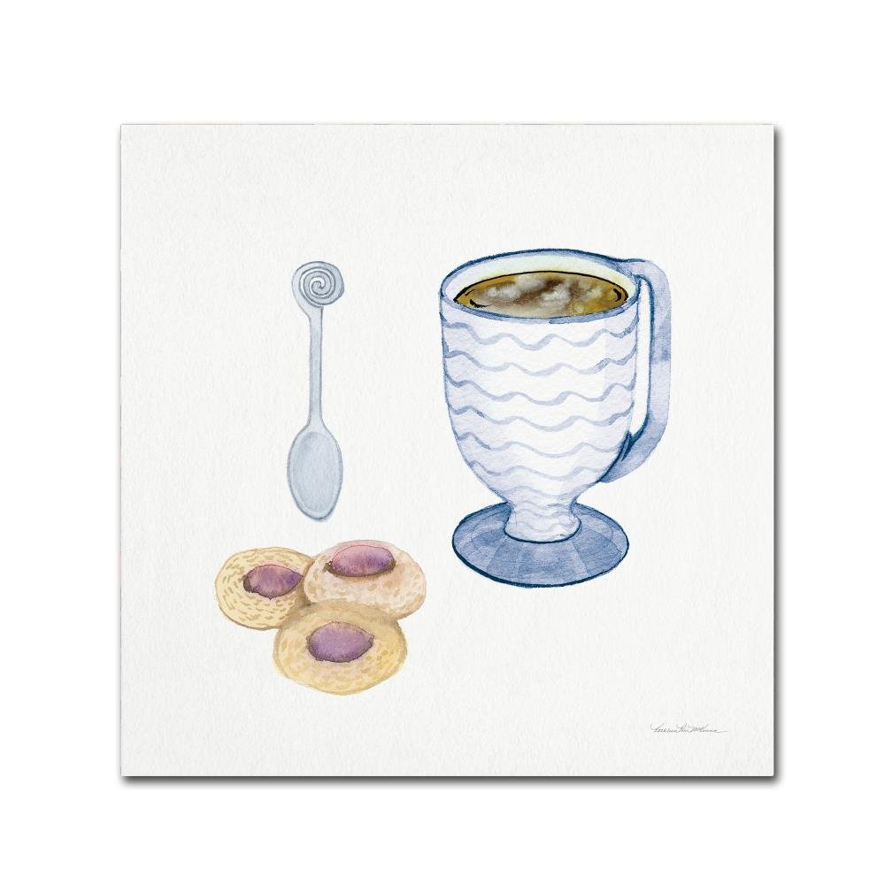 Coffee Break X by Kathleen Parr McKenna, 24x24-Inch Canvas Wall Art