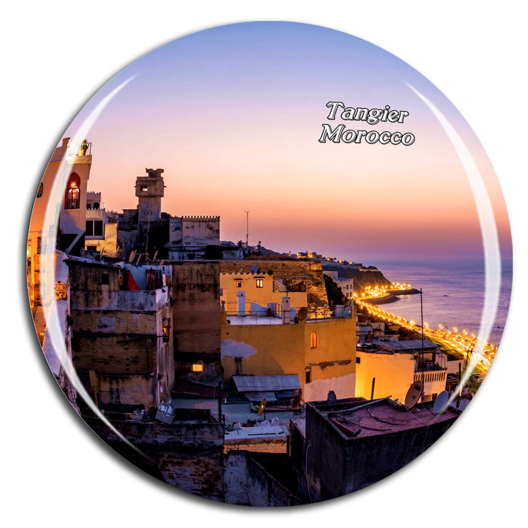 Weekino Morocco Medina of Tangier Fridge Magnet 3D Crystal Glass Tourist City Travel Souvenir Collection Gift Strong Refrigerator Sticker