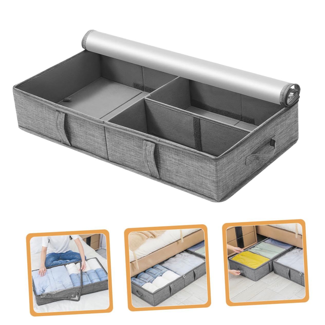 ULTECHNOVO Contenitori Organizzativi Pieghevoli Per Vestiti Piumoni Coperte Scatole Portaoggetti Per Guardaroba Organizer Per Camera Da e Scatole