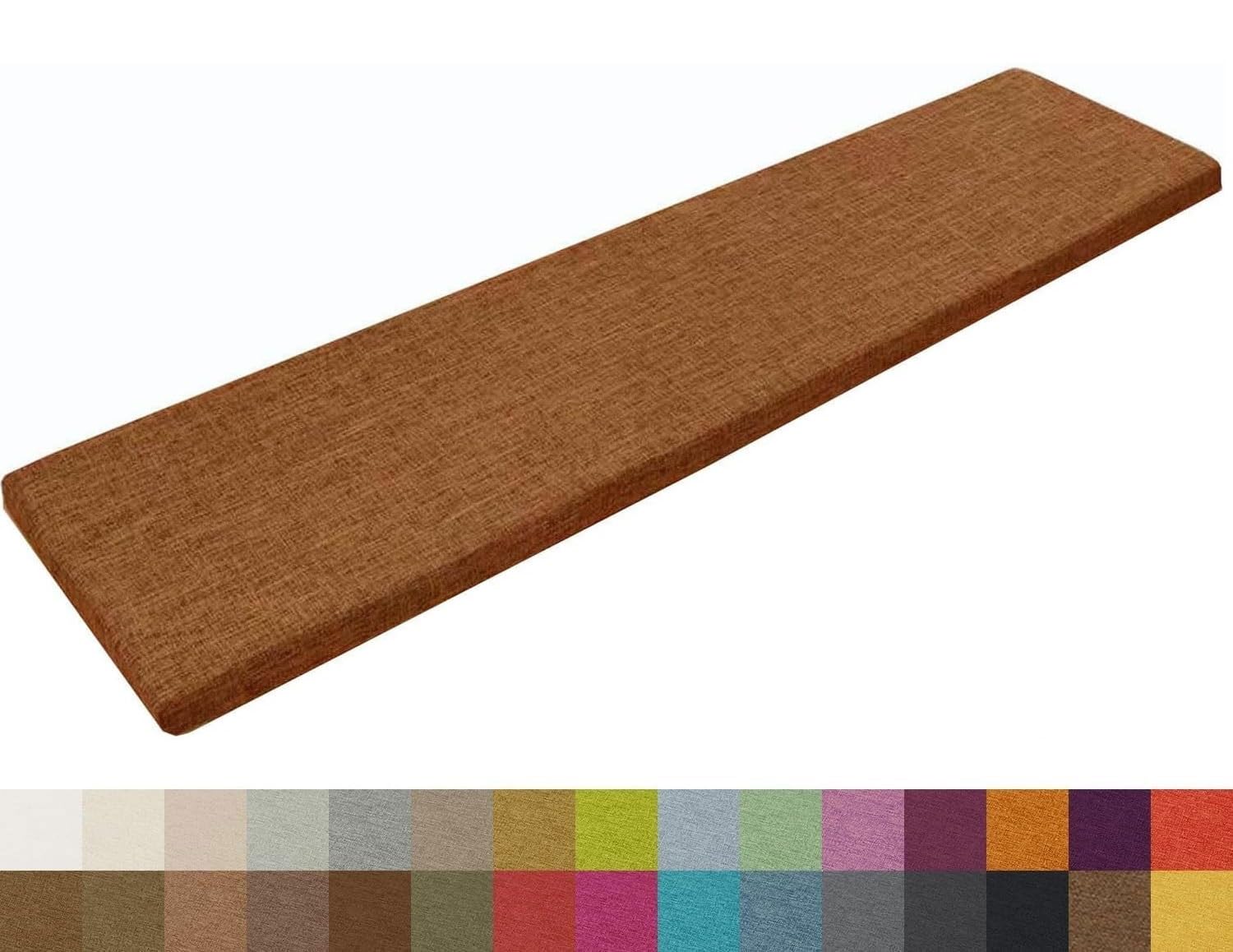 Kwiatowa ławka ogrodowa, 130 x 50 x 5 cm, antypoślizgowy spód, na patio, ogród, biuro, bar, zdejmowana i nadająca się do prania, pokrowiec dla łatwej pielęgnacji