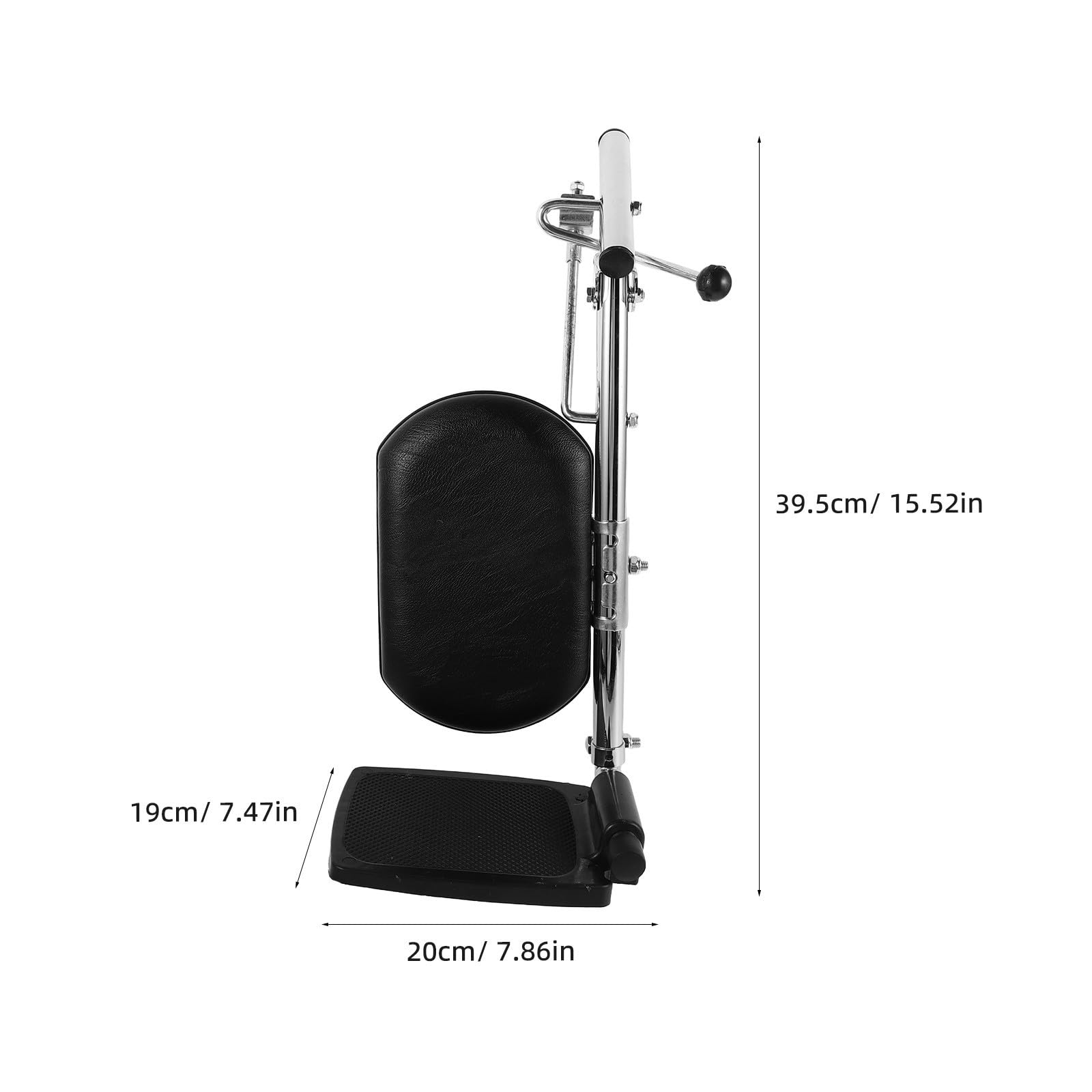 Homoyoyo Reposapiés y Ajustable Silla para Metálico Ruedas Soporte Suave Ángulos Regulables Adecuado para Pantorrillas para Uso en Entornos Médicos y Hogar