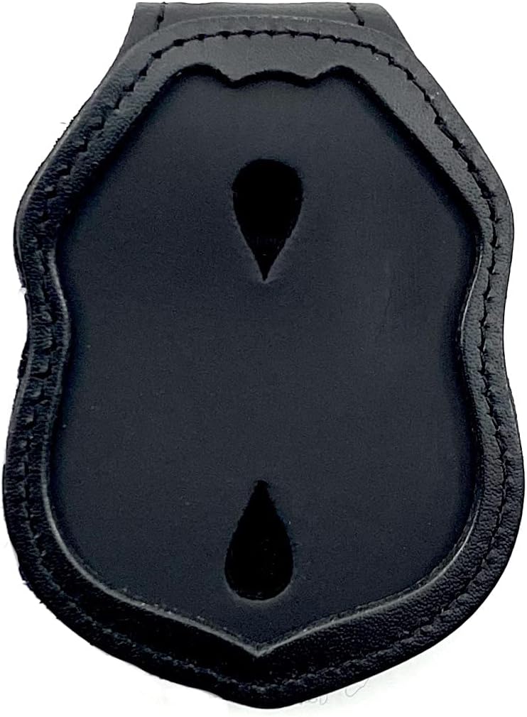 Perfect Fit Shield Wallets Columbus Ohio Police CPD Clip On Leather Badge Holder with Neck Chain (Cut-Out # 238)