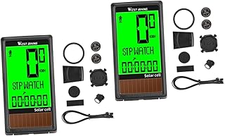 Operitacx 2 Peças Velocímetro Velocímetro Velocímetro Odômetro Bicicleta De Exercício Bicicleta Estática Para Ejercicios Bicicleta Excersize Computador Digital Luz De Fundo Da Bicicleta