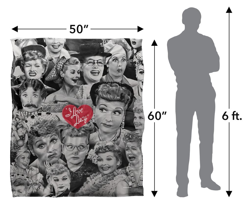 Amazon.com: I Love Lucy Faces Officially Licensed Silky Touch
