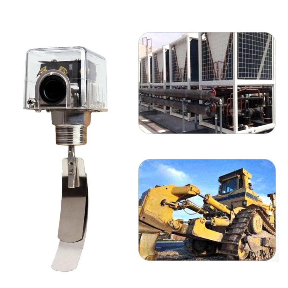 HFS-15/20/25 - Interruptor de flujo con remo para control de calidad del agua, carcasa ABS robusta, precisión de medición de ±1%, 0-100 °C, para aire acondicionado, minería y automoción