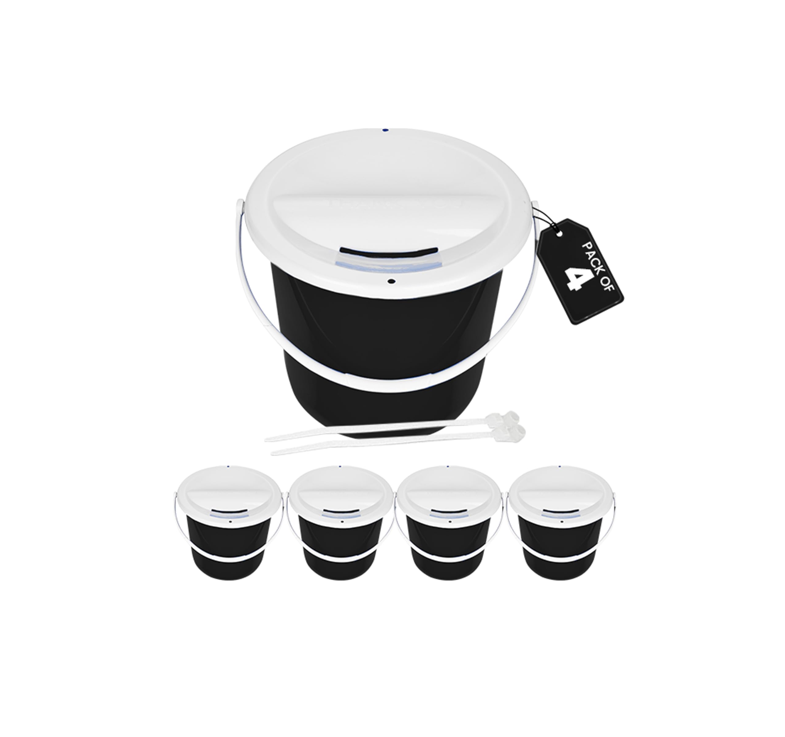 Amazon.com: Plastic Coin Collection Bucket with Removable lid and