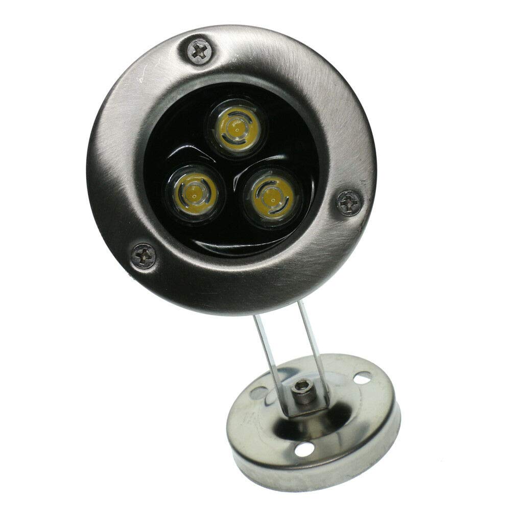 3NH® 3W Underwater Submersible Pond and Garden Light 3-LED Lights - Green Color-image-27