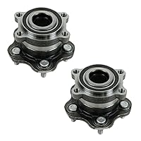 Vista 621 de TRQ Juego de 2 rodamientos de rueda trasera y conjunto de cubo con sensor ABS compatible con Ford Transit Connect 2014-2018