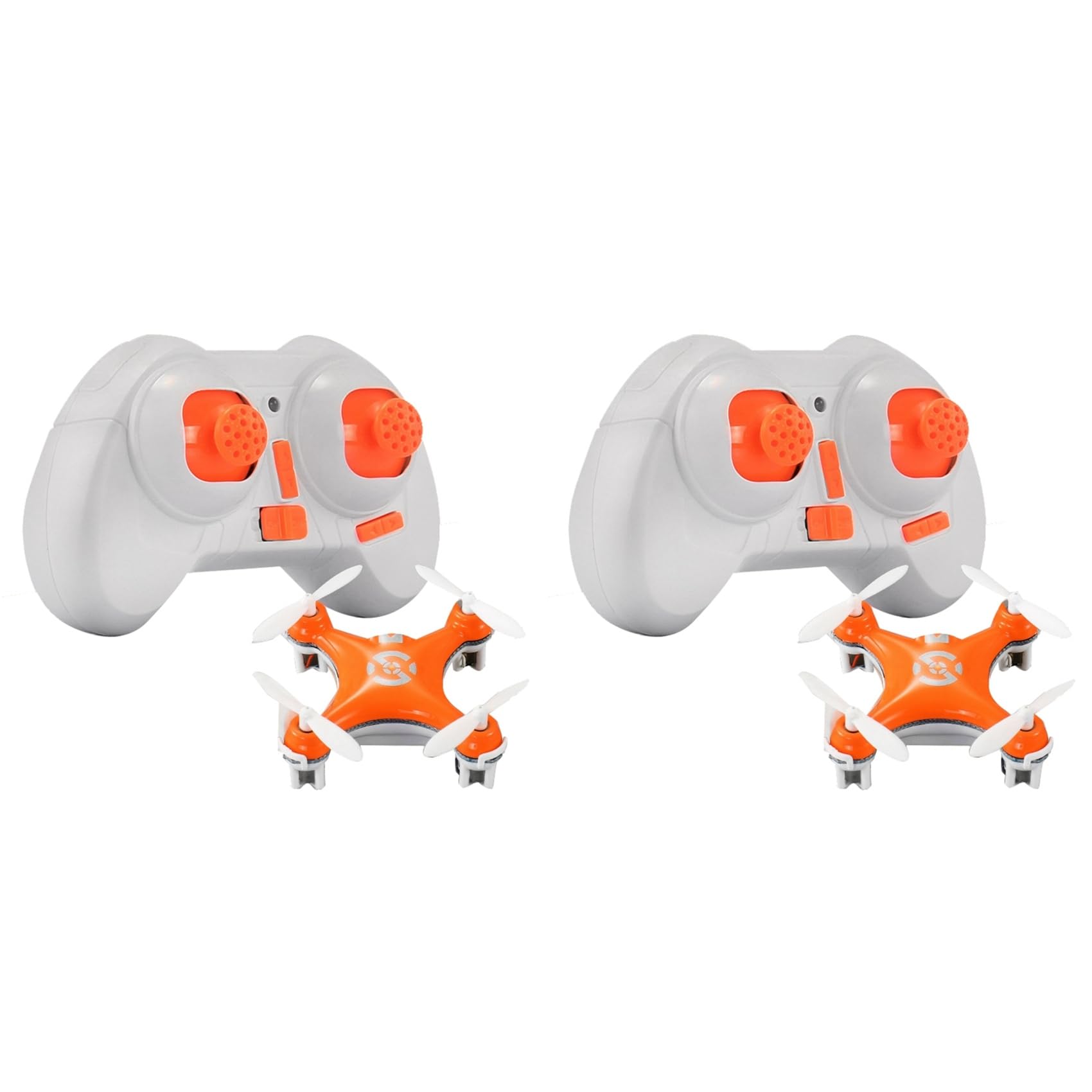 2X RC Quadcopter Cx10 Mini Drone Telecomandato 2.4G 4CH con LED Elettronico Elicottero Elettrico Aereo Giocattoli per Bambini-B