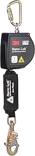 3Mâ„¢ DBI-SALAÂ® Nano-Lokâ„¢ XL Self-Retracting Lifeline with Carabiner 3100264, Arc Flash Web, Swivel Snap Hook, 11 ft.