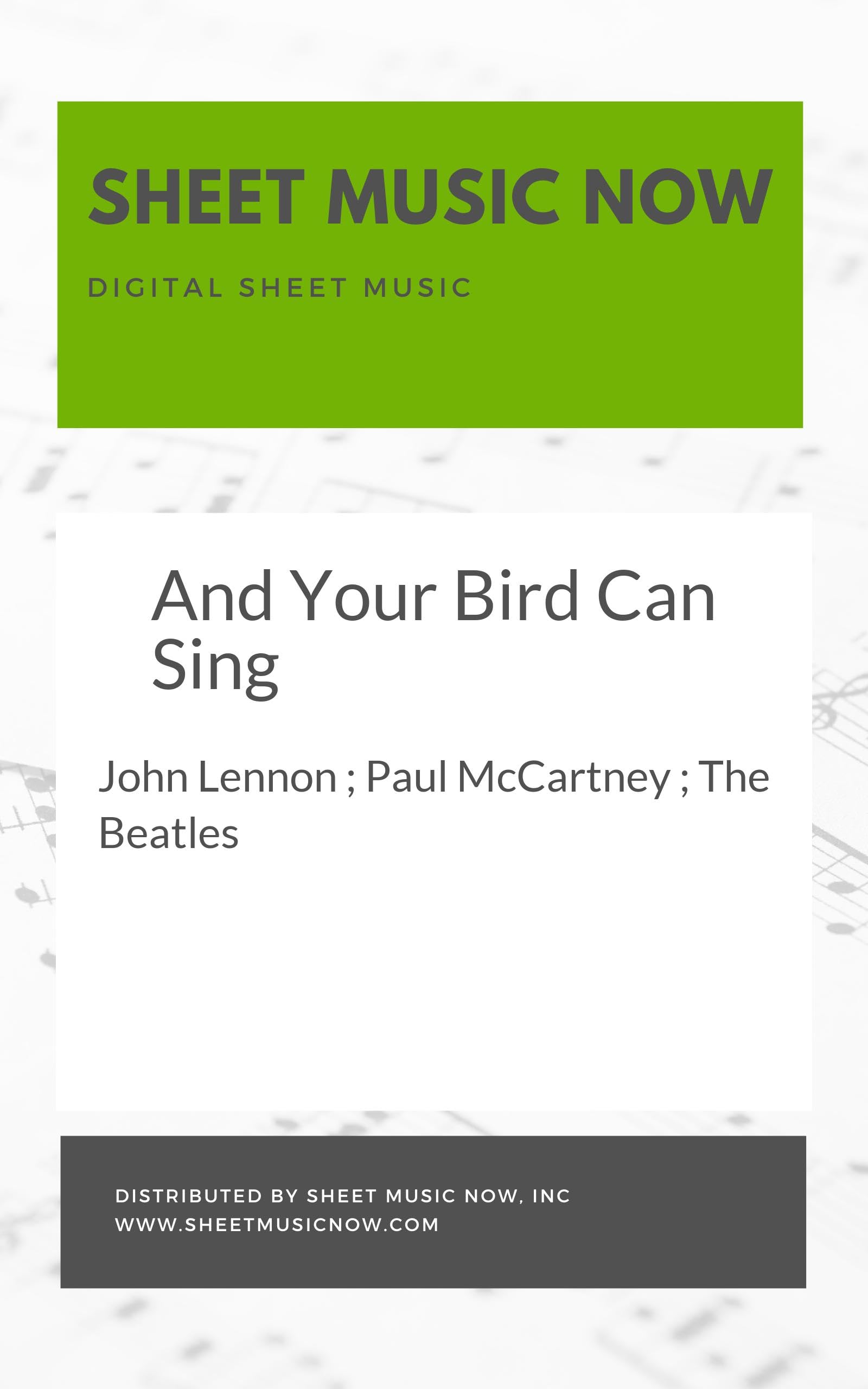 And Your Bird Can Sing