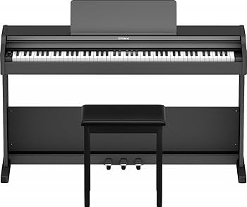 Roland デジタルピアノ 黒色 椅子付き ローランド Roland 電子ピアノ 88鍵盤 LX5GP KR (KURO) 足台