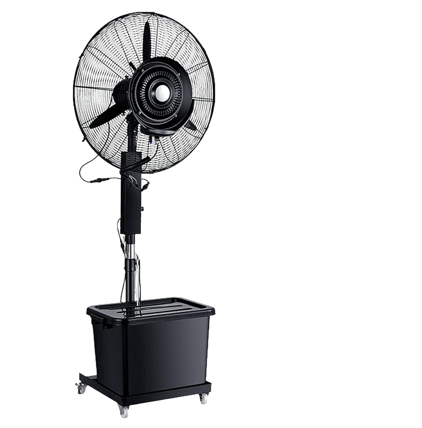 JKJZSALJ Misting Fan Outdoor Commercial Oscillating Pedestal Fan With Mist Cooling Fan,Adjustable Height,11 Gallon Tank,3 Cooling Speeds,81Cm/31.9In,81cm/31.9in