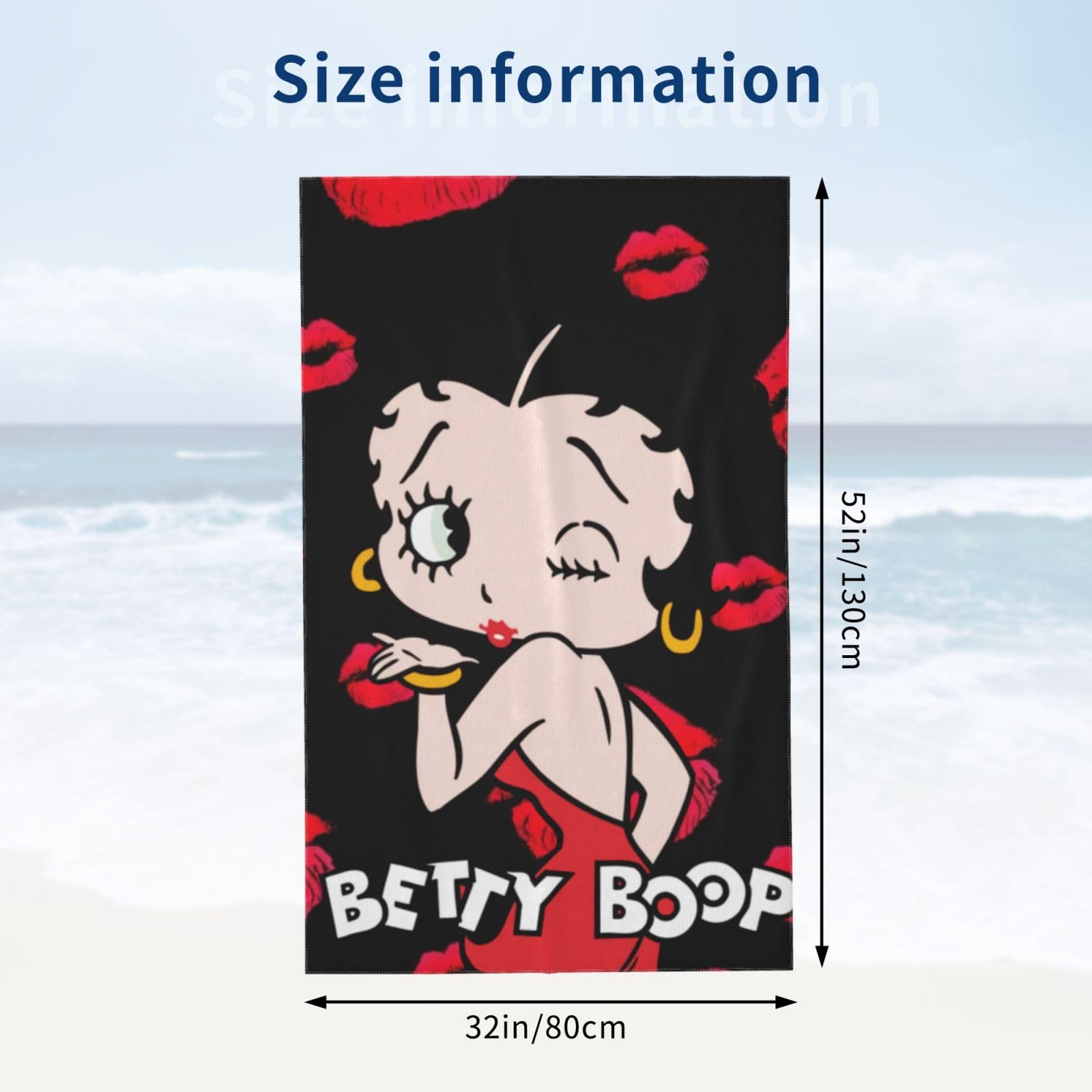 Amazon｜ベティちゃん ベティブープ (21) バスタオル 大判 吸水