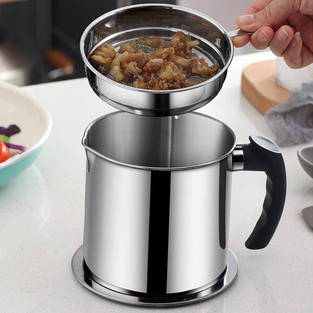 See full amazon price history chart for Finaxo Stainless Steel Oil Strainer Pot Oil Container with Removable Filter Bacon Grease Storage Can Vinegar Dispenser Tea Pot Kettle for Home Kitchen Cooking Finaxo Stainless Steel Oil Strainer Pot Oil Container with Removable Filter Bacon Grease Storage Can Vinegar Dispenser Tea Pot Kettle for Home Kitchen Cooking (B0CLLWWBWB) Amazon Price History, Amazon Price Tracker