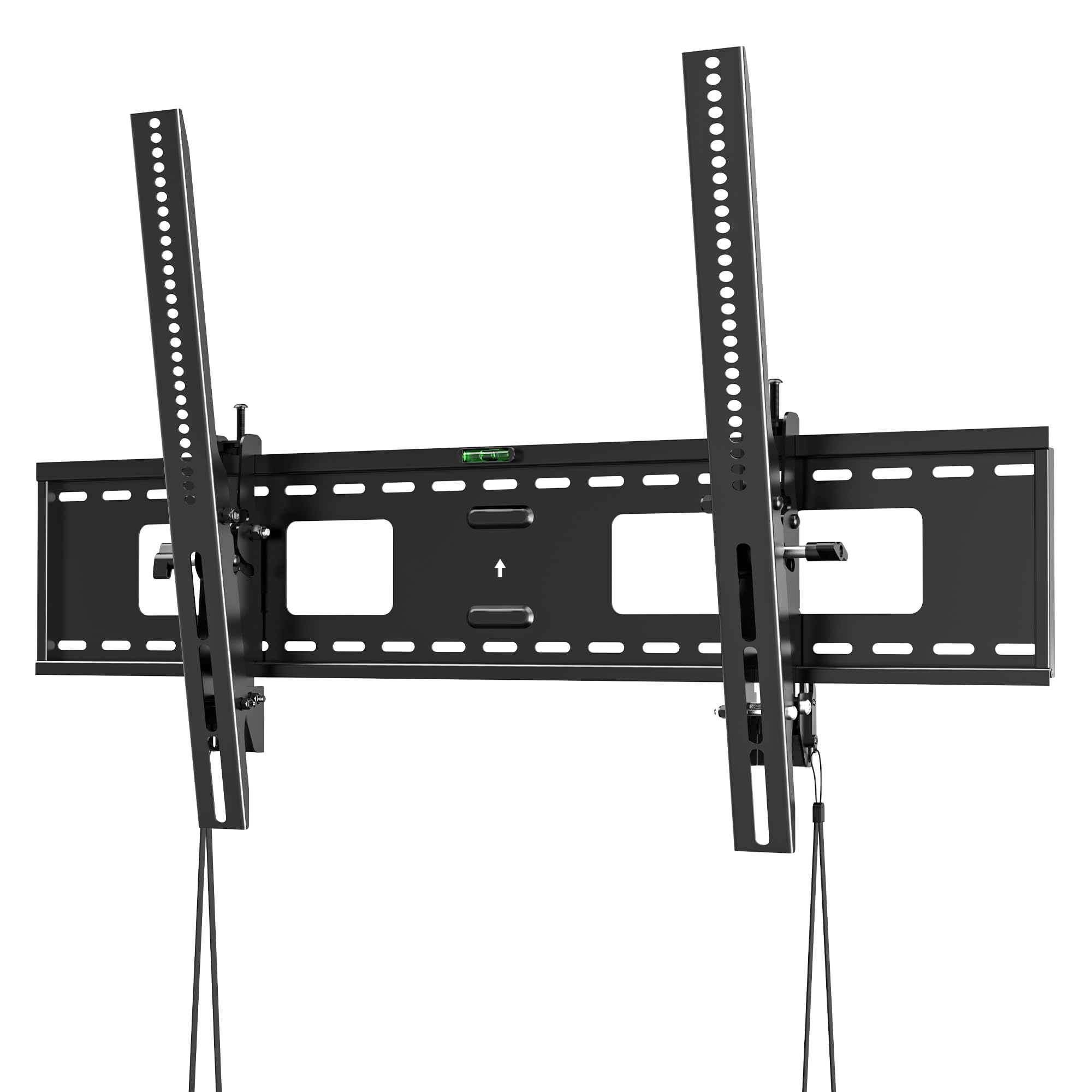 Soporte TV de Pared Articulado Inclinable para Pantallas de 55-120 Pulgadas Plana & Curva LED LCD, Resistencia XXL Soporte Pared TV hasta 125 kg, Máx VESA 900x600 mm | WHYFONE Soporte de TV ultra delgado máx. VESA 900 x 600 mm, nivel de burbuja y bridas i