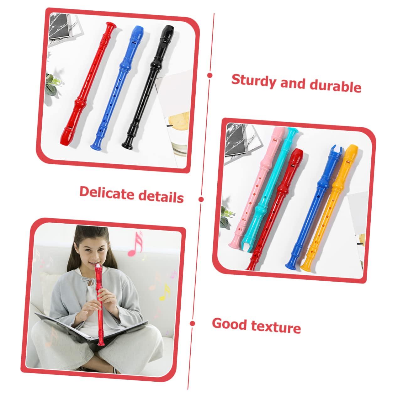 BESPORTBLE 1 Set Clarinet Lightweight Abs Wind Instrument with Storage Pouch for Beginners Students and Durable and Easy to Play for Music Learning