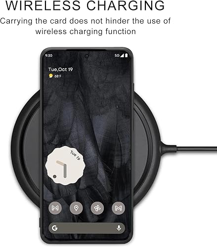 Miniatura 5 de Funda delgada de piel sintética para Google Pixel 8 Pro 2023, soporte para ranura para tarjeta de crédito, funda protectora ligera de carga