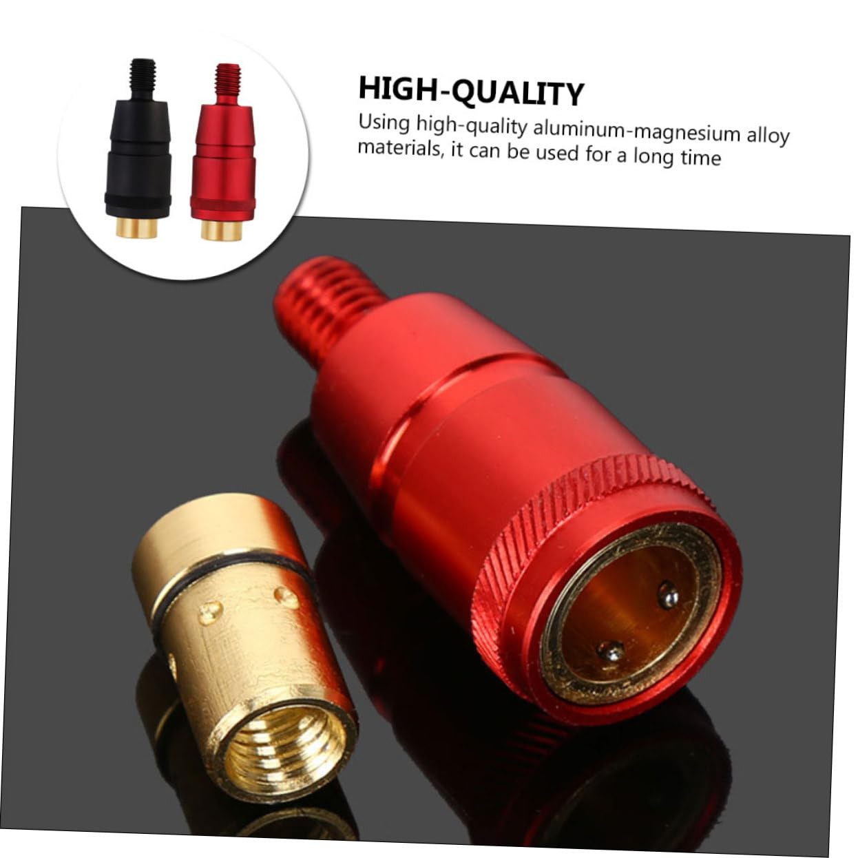 Cabilock 4 Sätze Kopieren Sie Den Netzwerkkopfanschluss Tauchnetz Angelanschluss Ö Kescheranschluss Für Fischkescher Aluminium-Magnesium-Legierung 2 Stücke * 4
