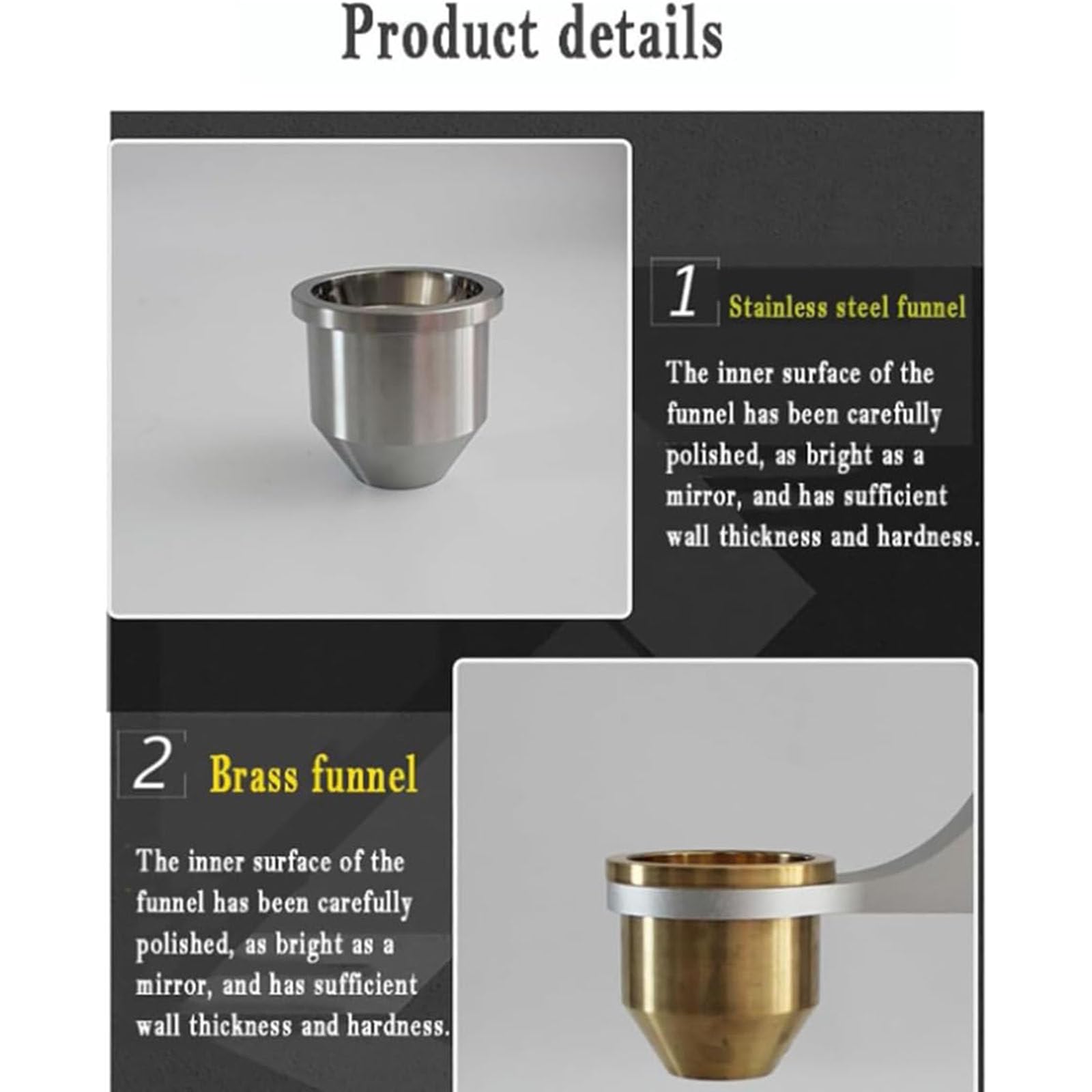 This Powder Bulk Density Tester, Stainless Steel Loose Density Volumeter for Natural Accumulation Testing, Lab Equipment
