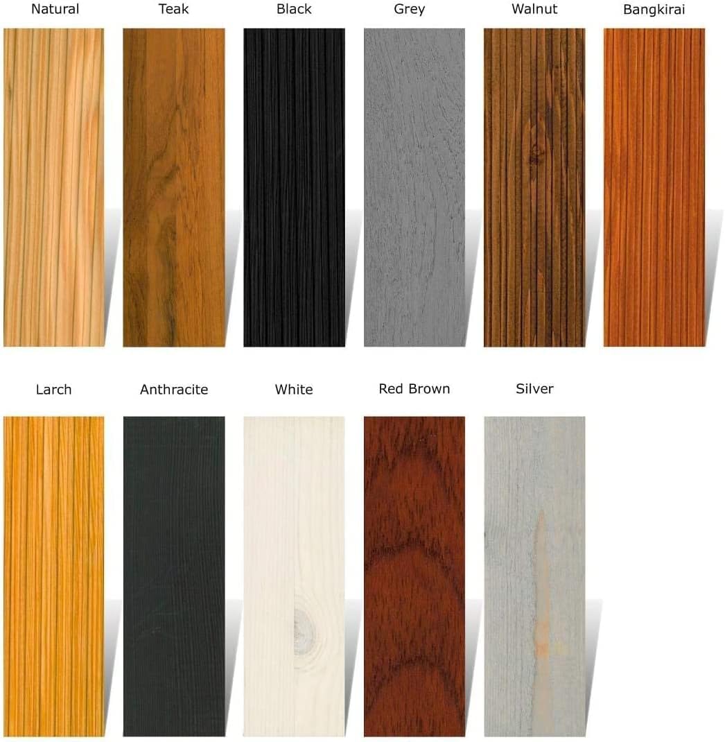 WOCA Denmark Exterior Wood Oil Teak 2, 5 L - Terrassenöl für Terrassen, Zäune und Möbel im Außenbereich