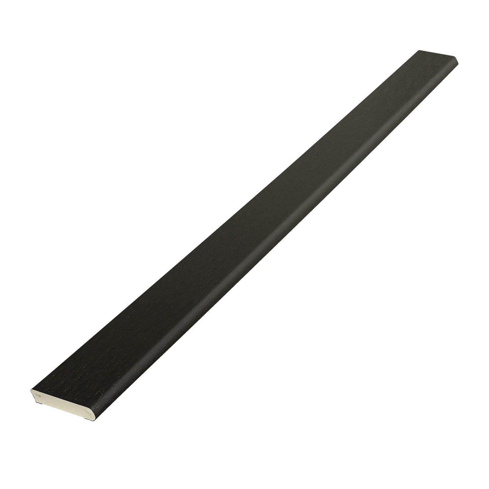 Cloaking Fillet Window Door Architrave Finishing Moulding Trim (2.5m) - 30mm, Black Ash