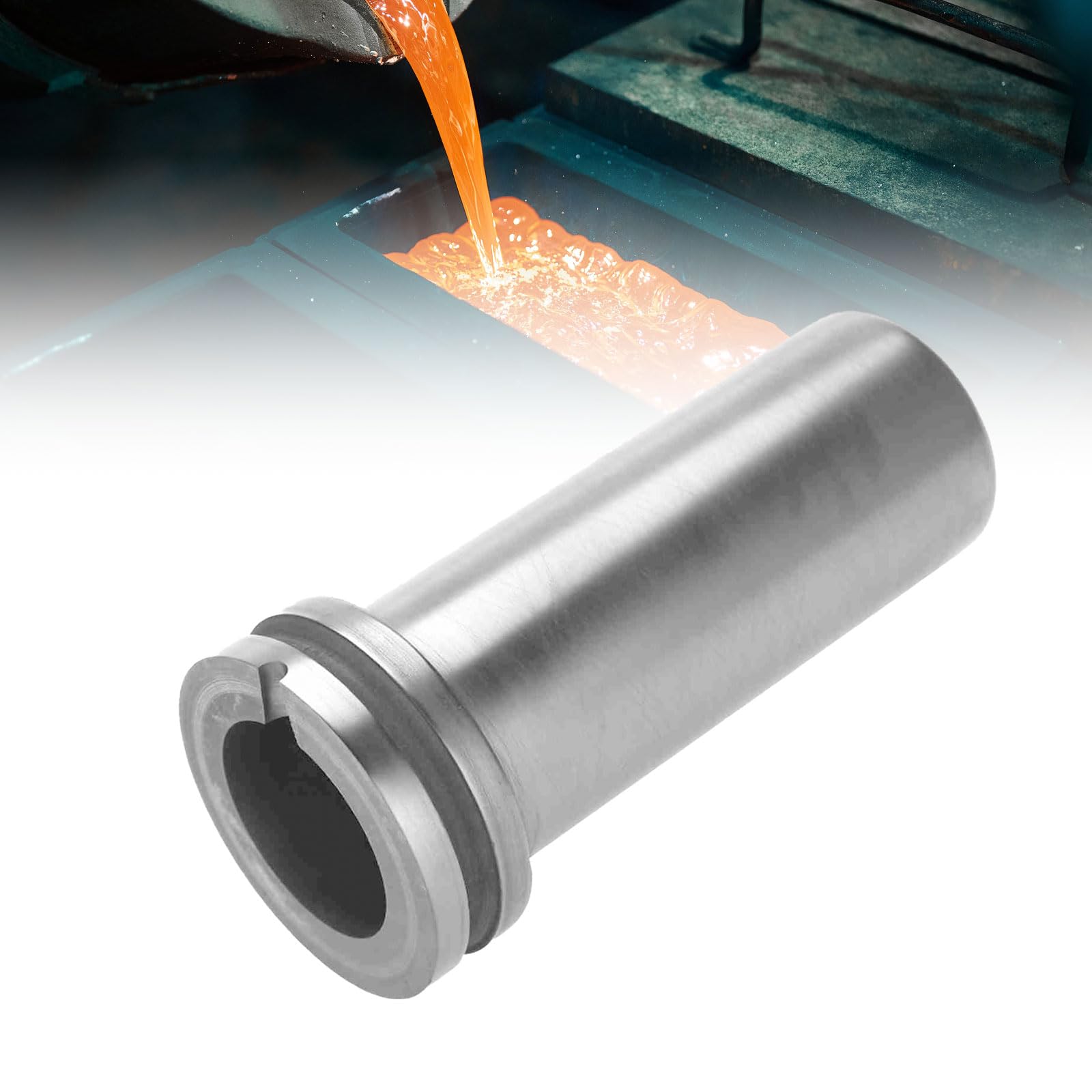 Graphite Crucible, High Purity Graphite Crucible Cup for melt gold silver Copper Aluminum Platinum and other metals, Profession Jewellery Melting Tools for DIY or Experiment(2kg)